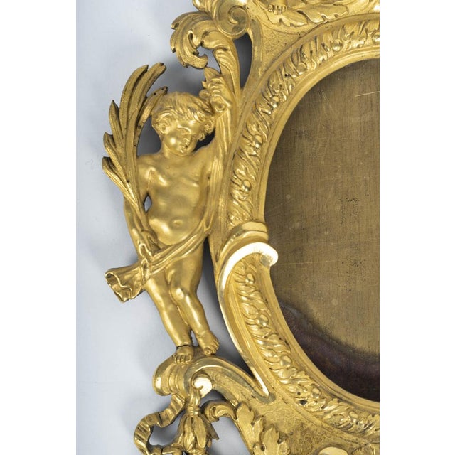 Mercury Gilt Bronze Stoup and Photo Frame, 18th Century For Sale - Image 3 of 7