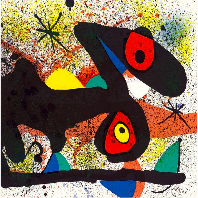 Abstract 1974 Untitled Lithograph by Joan Miró From "Céramiques De Miró Et Artigas" For Sale - Image 3 of 5