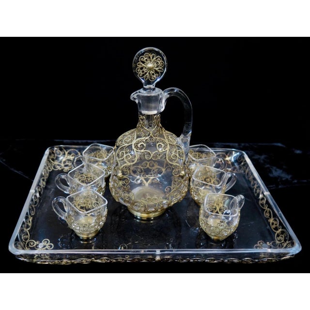 Vintage Continental Silver Cordial Set For Sale - Image 4 of 12