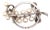 1990s Mikimoto Estate Pin Brooch Sterling Silver 7.47 Gr 5.50 mm For Sale