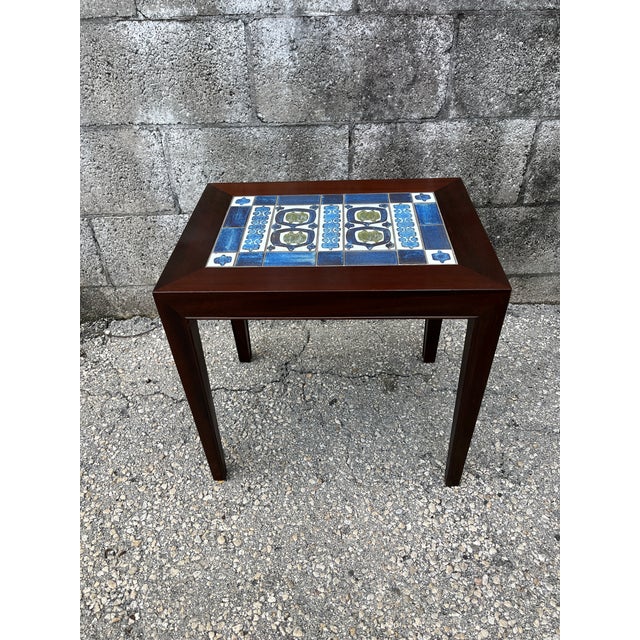 Mid Century Danish Modern Side Table With Tile Inlay by Severin Hansen. C 1960s For Sale - Image 18 of 18