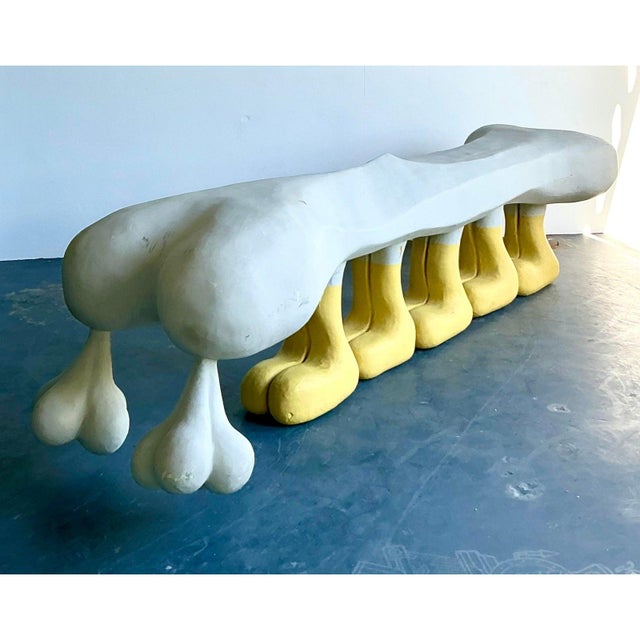 Late 20th Century Vintage Boho Alain Sechas Monumental Abstract Sculpture For Sale - Image 5 of 8