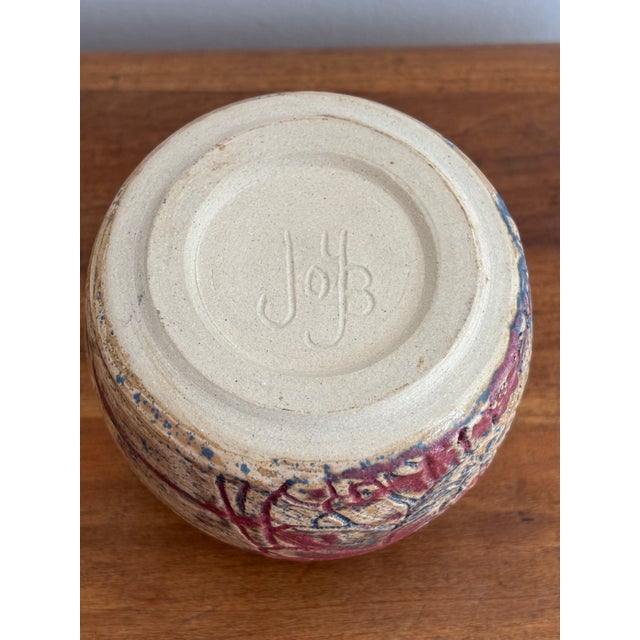 Late 20th Century Studio Pottery Seed Pot Vase For Sale - Image 6 of 7