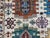 Ivory & Blue Sultani Natural Dye Wool Rug, Tribal Geometric Medallion Design, 6′10″ × 9′10″ For Sale - Image 9 of 14