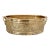 Solid Brass Embossed Oval Bowl or Planter With Handles For Sale