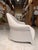 Contemporary Artefacto Soft Ivory Lounge Chair With Leather Back For Sale - Image 3 of 5