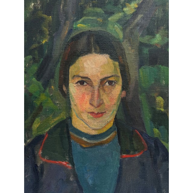 'Portrait of a Young Woman' by Agnes Louise Agnete Jensen, Bretonne, Brittany, France, Danish Royal Academy For Sale - Image 16 of 18