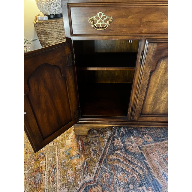 1980s Statton Trutype Americana Cherry Flip Top Server For Sale - Image 15 of 15