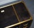 Gold Cumberland Collection Desk in Aged Leather with Red Velvet Lining from Timothy Oulton For Sale - Image 8 of 18
