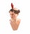 18th Century Polychrome Ceramic Head Sculpture with Glass Eyes For Sale - Image 4 of 6