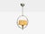 Swedish Modern, Pendant Light, Glass, Metal, Sweden, 1930s For Sale - Image 4 of 11