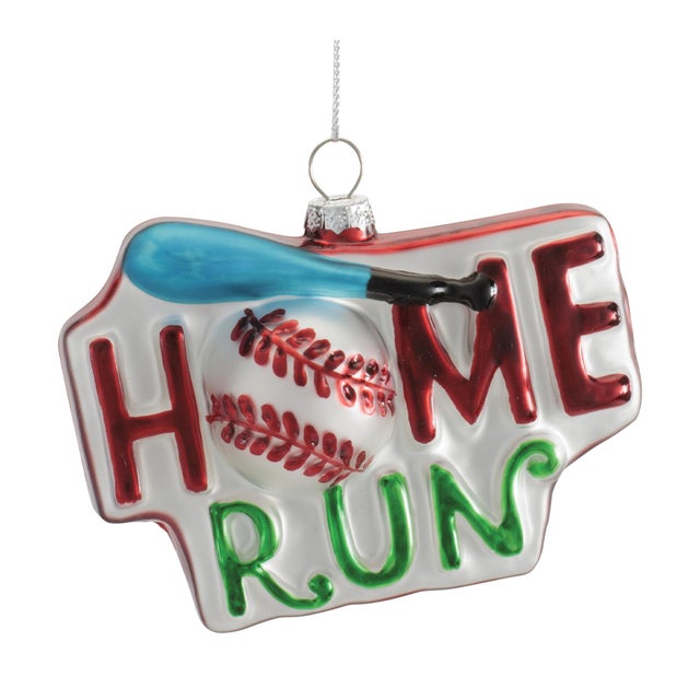 Kenneth Ludwig Chicago Glass Sports Ornaments (Set of 12) For Sale - Image 4 of 5