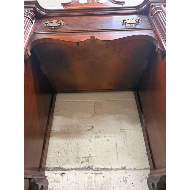 Vintage Thomasville Mahogany Vanity Dressing Table With Mirror For Sale - Image 11 of 18