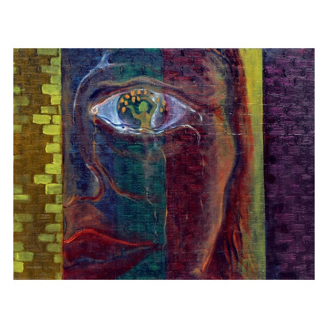 1980s Vintage Abstract Figurative Vision For Sale - Image 5 of 5