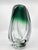Vintage Vase in Green Blown Glass in an Ovoid Shape from Val Saint Lambert, Belgium For Sale - Image 5 of 10