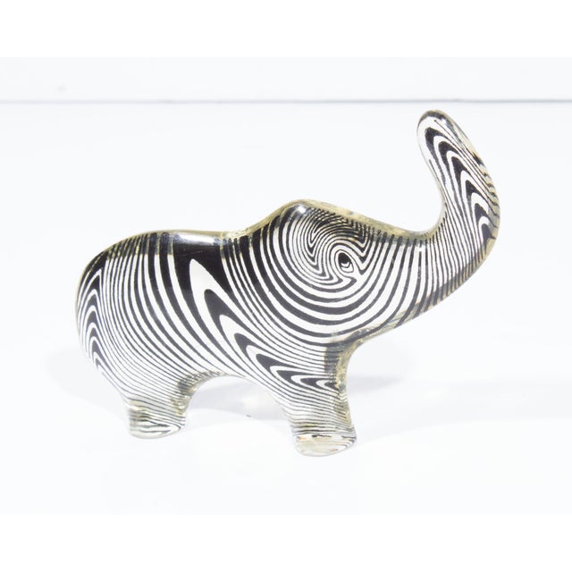 Mid 20th Century Op Art Lucite Elephant Designed by Abraham Palatnik For Sale - Image 5 of 8