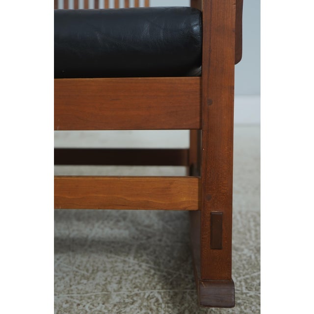 Stickley Mission Cherry Spindle Rocking Chair For Sale - Image 12 of 18