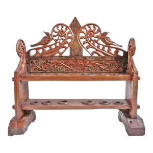 Antique Balinese Red Shrine Shelf