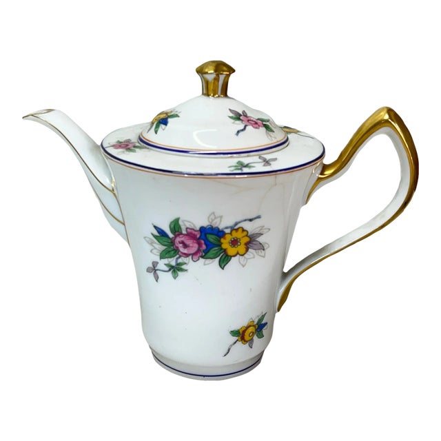 Limoges France Floral Tea Pot For Sale