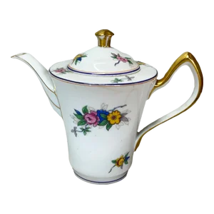 Limoges France Floral Tea Pot