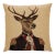 Sebastian Stag Tapestry Cushion With Feather Filler - 46x46cm (18"x18") For Sale