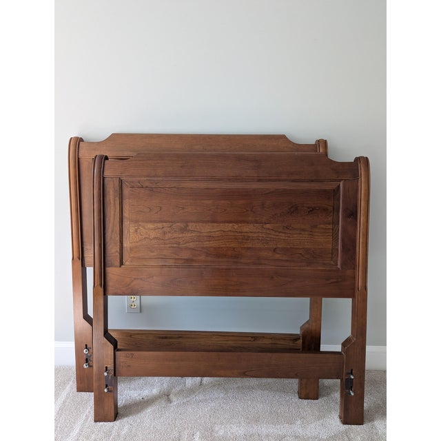 Traditional Stickley Cherry Twin Headboards For Sale - Image 3 of 13