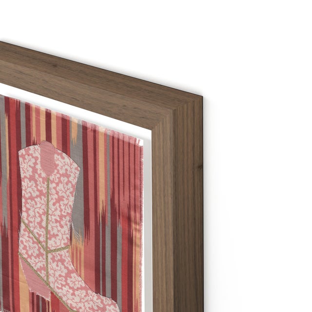 DESCRIPTION: Ole Girl Pearl the Cowboy Boot by Willa Heart in Walnut Frame, Mini Art Print This is a print of a handmade...