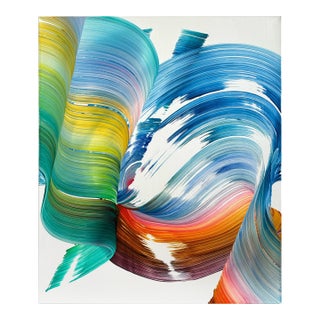 Contemporary Abstract Acrylic on Canvas "Memento" by Nikolaos Schizas For Sale