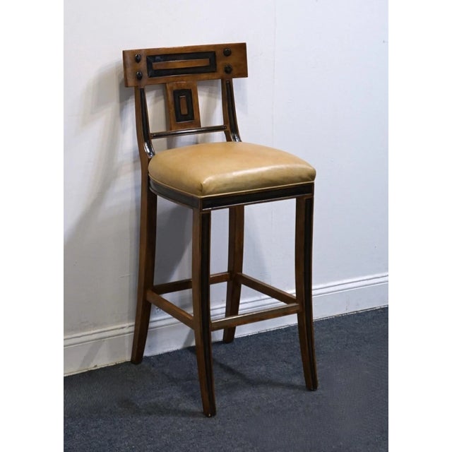 Michael Taylor Michael Taylor Designs White Collection Contemporary Mediterranean Inspired Bar Stool 11038-1 For Sale - Image 4 of 11