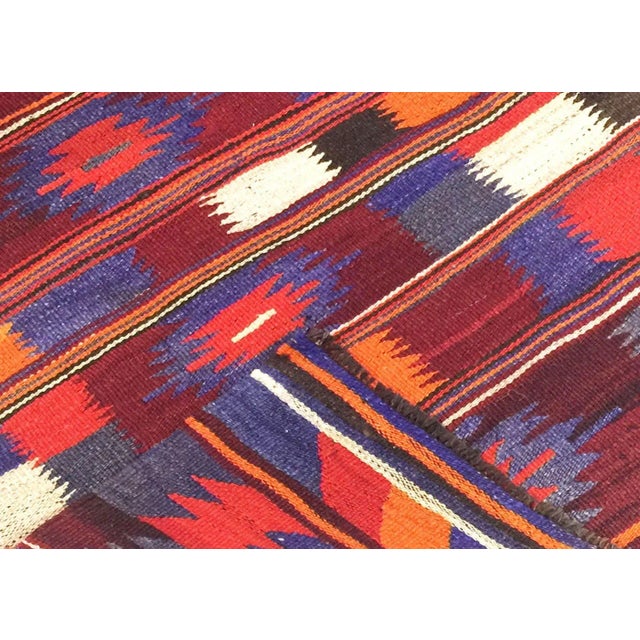 Traditional 1960s Turkish Kilim For Sale - Image 3 of 3