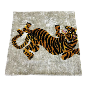 Large Velvet Cushion Cover With Tiger Design