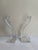 Nachtmann Germany Vintage 1980s Elegant "Duetto" Crystal Carved 8" High Candleholders Set of Two(2) For Sale - Image 4 of 18