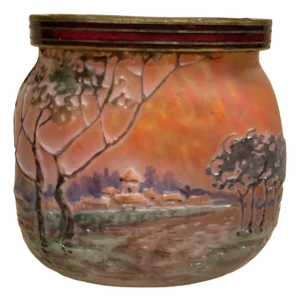 Vase in Glass Paste from Legras
