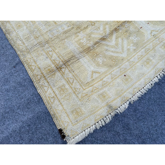 its vintage hand knotted kashmiri silk used tribal rug this rug is handmade in afghanistan by turkmen women in kandahar...