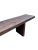 Brown Sculptural Teak Wood Bench Modern Organic, Stunning Textures, Espresso Finish For Sale - Image 8 of 9