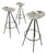 Vintage Chrome Bar Stools by Pepe Cortés, 1980s, Set of 3 For Sale