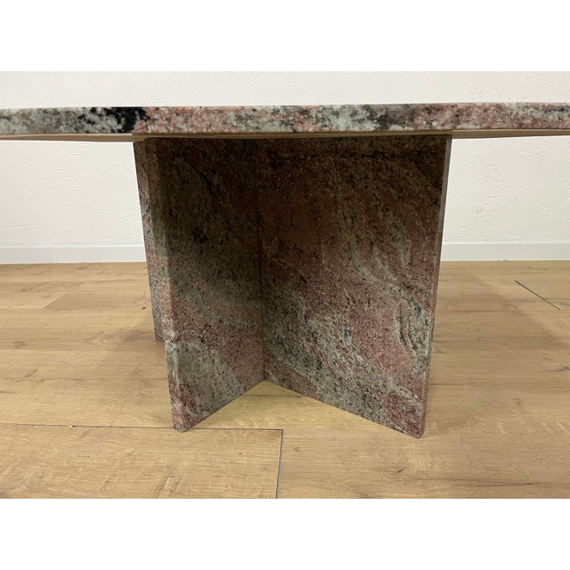 Rectangular Pink Marble Coffee Table, 1970s For Sale - Image 6 of 9