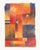 A 2006 abstract watercolor painting by the Argentinian artist Antonia Guzman (born 1954). This painting features squares...