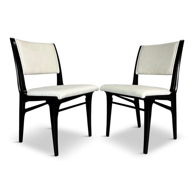 Drexel 1960s Drexel Set of 6 Modernist Lacquered Armchairs by John Van Koert Mid Century For Sale - Image 4 of 10