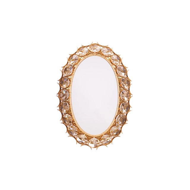 Vintage Gold-Plated Illuminated Mirror from Palwa, 1960s For Sale - Image 9 of 9