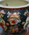 Vintage (1980's) Large Fishbowl has an Asian Style. Made of Ceramic. Multi Color Painted Floral & Birds Details. The...
