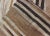 Stripe Design Turkish Vintage Flat-Weave Rug in Shades of Brown, Camel, Tan, and Ivory For Sale - Image 9 of 10