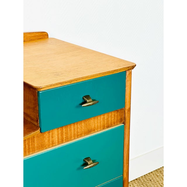 Vintage Scandinavian Oak Dressing Table, 1950s For Sale - Image 11 of 14