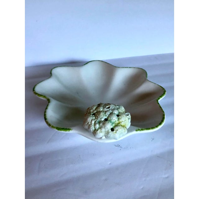 Majolica Italian Cauliflower Scalloped Edged Bowl For Sale - Image 11 of 11