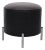 Black Faux Leather Sewing Stool, 1960s For Sale