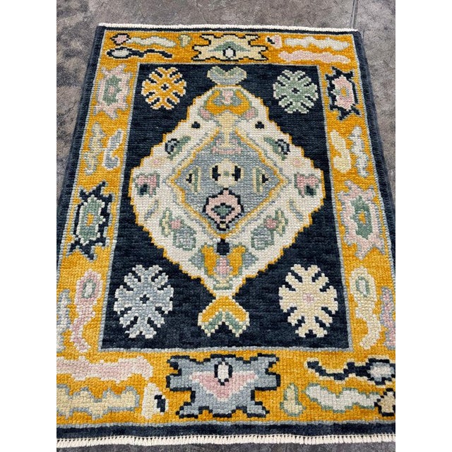Turkish Oushak Rug 2'2" x 2'11" #24338 Explore a curated collection of hallway runners, wool rugs, and handmade...