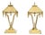 Vintage Brass Table Lamps, 1970, Set of 2 For Sale