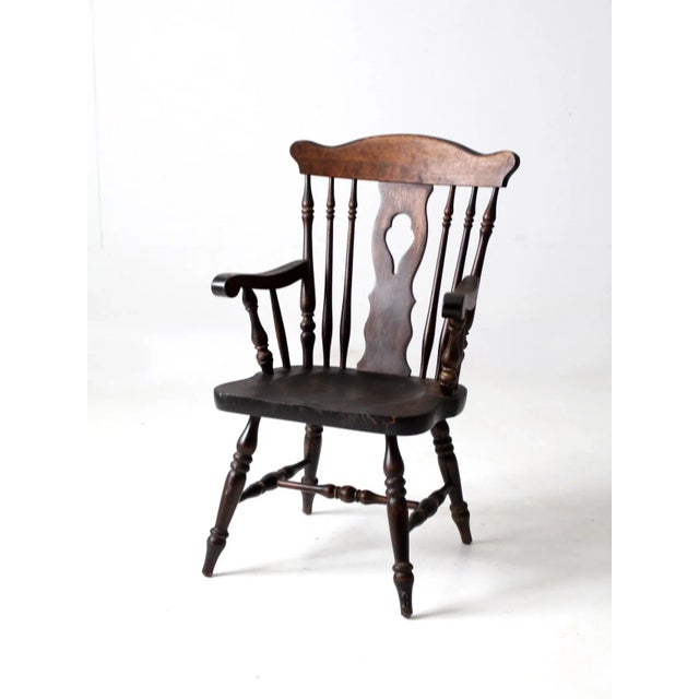 Mid-Century Nichols & Stone Wooden Arm Chair For Sale - Image 9 of 12