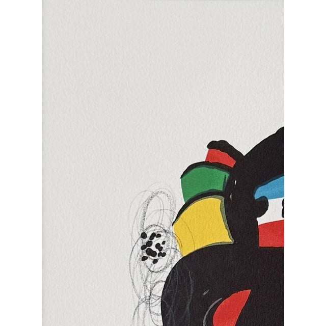 Joan Miró, La Mélodie Acide, Planche VI, 1980, Lithograph, in Flawless conditions. Designed 1980 to 1989