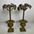 Copper Pair of Vintage Palm Tree Candle Holders For Sale - Image 8 of 11